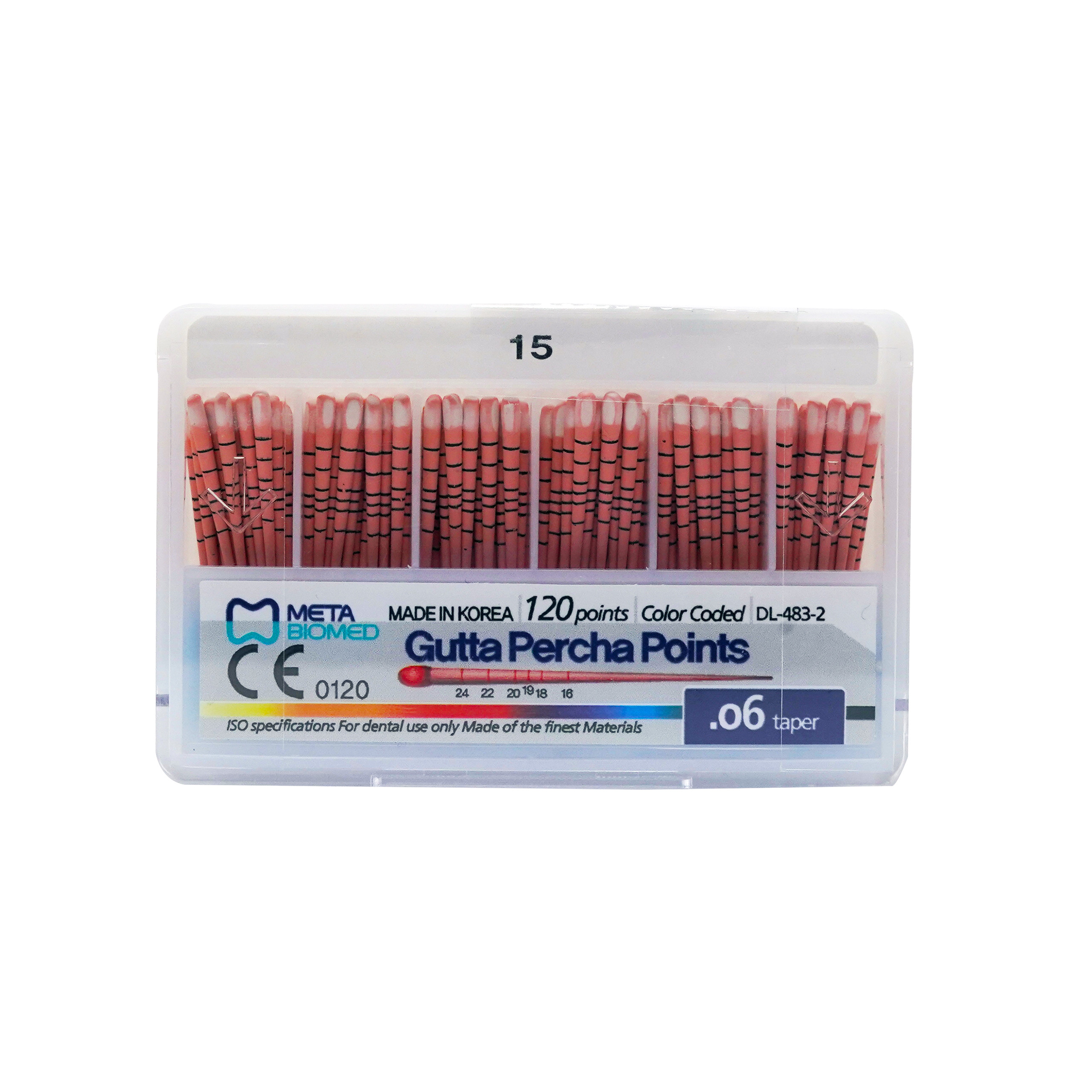 Meta - Biomed Gutta Percha Points .06 Taper 15